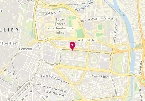 Plan de ALP Mixte Aristote Pericles, 446 Boulevard d'Antigone, 34000 Montpellier