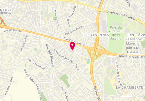 Plan de Ados Maison Pour Tous Andre Chamson MTP, 105 Rue Gustave Eiffel, 34070 Montpellier