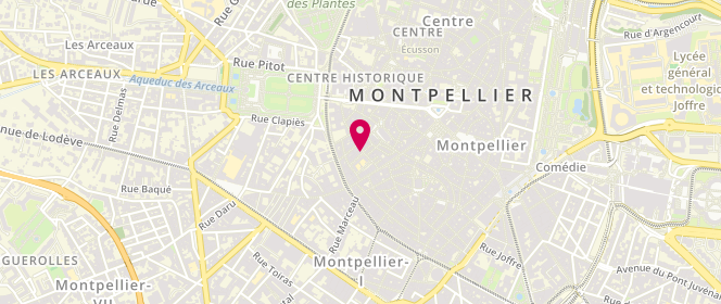 Plan de ALP Mixte Lamartine Pasteur, 30 Rue de la Valfère, 34000 Montpellier