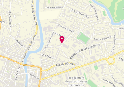 Plan de Centre de loisirs Eeudf, 91 Rue Soeurs Audenet, 81100 Castres