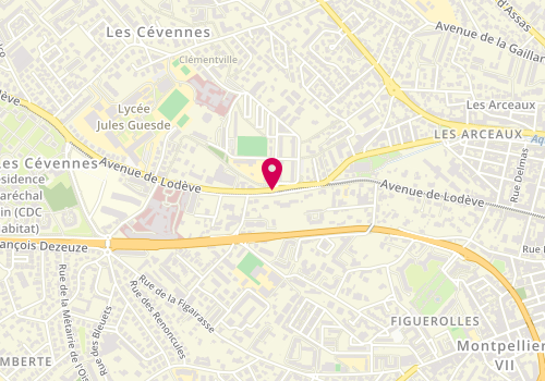 Plan de ALP Mixte Langevin Goethe, 5 Rue de Clémentville, 34070 Montpellier