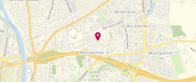 Plan de Accueil de loisirs Maternel Muc Sarah Bernhard Montpellier, 175 Rue Edouard Villalonga, 34000 Montpellier