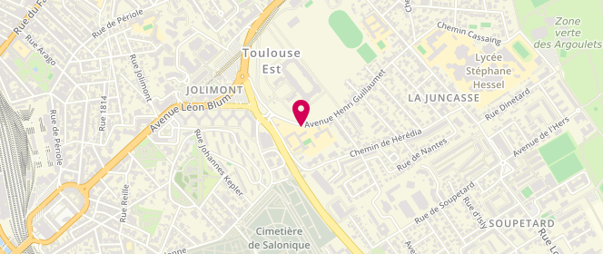 Plan de Accueil de loisirs extrascolaire Jolimont, 14 Avenue Henri Guillaumet, 31500 Toulouse