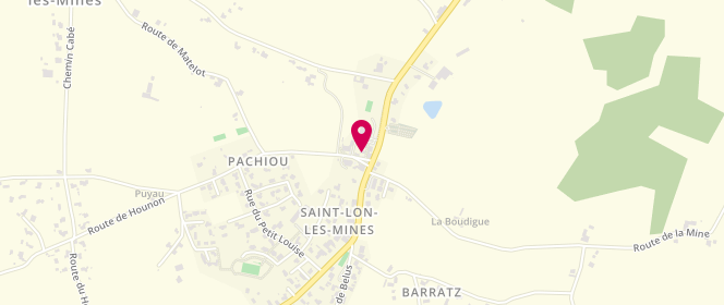 Plan de Accueil de loisirs périscolaire de Saint Lon les Mines, Quartier Bellegarde, 40300 Saint-Lon-les-Mines