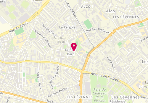 Plan de Accueil de loisirs Mixte Villon, Rue des Araucarias, 34080 Montpellier