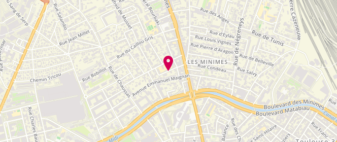 Plan de Accueil de loisirs périscolaire Sainte-Famille, 11 Rue de l'Abbé Sicard, 31200 Toulouse