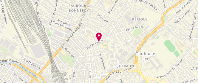 Plan de Accueil de loisirs extrascolaire Primaire 1,2,3 Soleil, 98 Rue de Périole, 31500 Toulouse