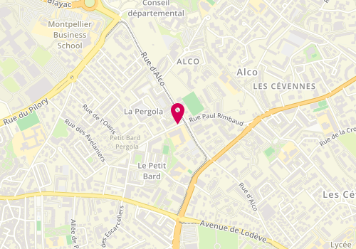 Plan de ALP Mixte Amstrong Bon, 971 Rue Paul Rimbaud, 34080 Montpellier