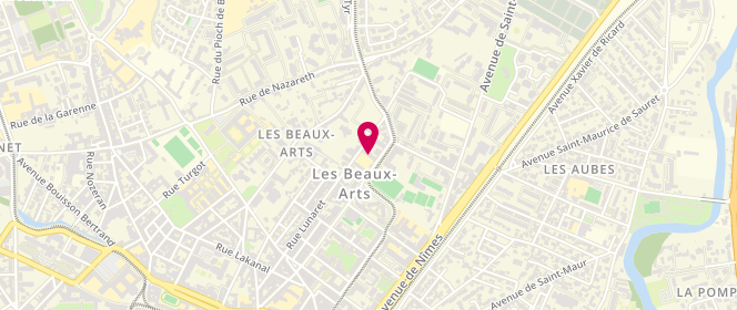 Plan de Accueil de loisirs Mixte Loisirs De La Salle, 84 Rue Lunaret, 34090 Montpellier