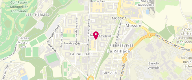 Plan de ALP Mixte Balard Renaud, 123 Rue de Salamanque, 34080 Montpellier