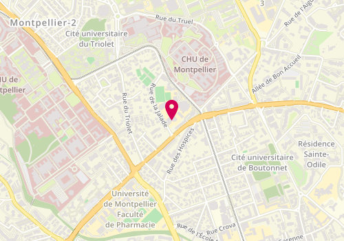 Plan de ALP Mixte Pottier-Sibelius, 120 Rue de la Jalade, 34090 Montpellier