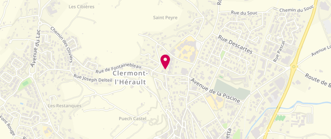 Plan de Accueil de loisirs Mixte À Clermont L'hérault, 4 Rue de la Combe, 34800 Clermont-l'Hérault