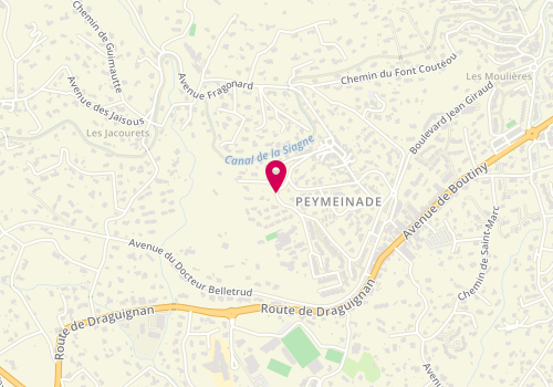 Plan de Accueil de loisirs Mercredi Fragonard, Chemin du Clos, 06530 Peymeinade
