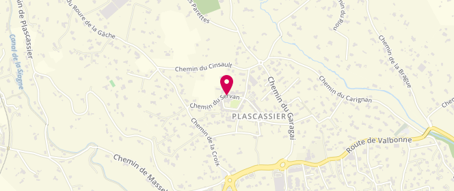Plan de La Fermette de Placassier, 28 Chemin du Servan, 06130 Grasse