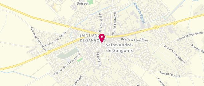 Plan de Accueil de loisirs extrascolaire Ados, Cours de la Liberté - Square Aussel, 34725 Saint-André-de-Sangonis