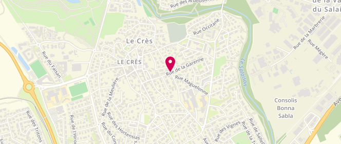 Plan de ALP Maternel Lucie Aubrac, 25 Avenue des Cévennes, 34920 Le Crès