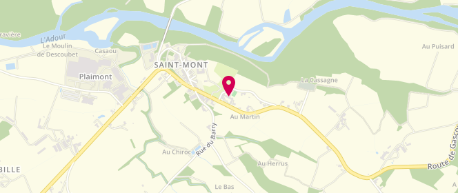 Plan de Centre de loisirs périscolaire Saint-Mont, Ecole, 32400 Saint-Mont