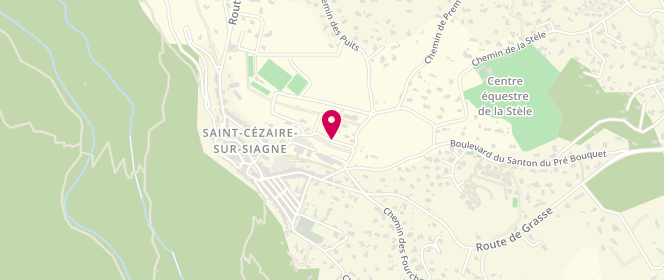 Plan de Accueil de loisirs périscolaire Saint Cezaire, Boulevard Antoine Cresp, 06530 Saint-Cézaire-sur-Siagne