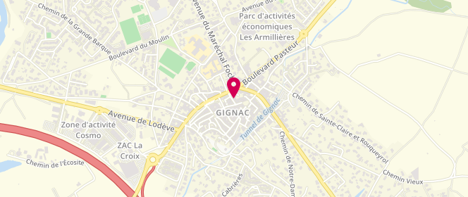 Plan de ALP mixte, Rue Jules Ferry - Ecole Maternelle Les Tourettes, 34150 Gignac