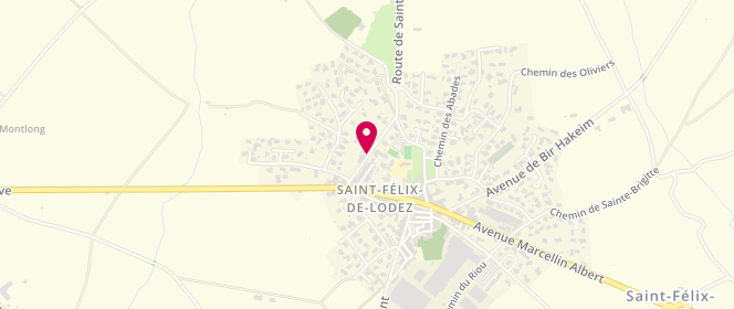 Plan de ALP Mixte saint Félix de Lodez, 126 Avenue du Bosquet, 34725 Saint-Félix-de-Lodez
