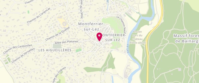 Plan de Espace Jeunes, 1 Rue des Anciennes Écoles, 34980 Montferrier-sur-Lez
