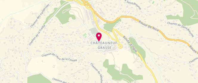 Plan de Accueil de loisirs périscolaire Elémentaire Châteauneuf-Grasse, 1 Place Georges Clémenceau, 06740 Châteauneuf-Grasse