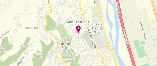 Plan de Accueil de loisirs Extra / Péri / Mercredi 3-11 Ans Les Pugets (Castillon), 126 Allée des Écureuils, 06700 Saint-Laurent-du-Var