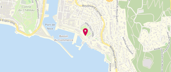 Plan de Club Nautique de Nice, 50 Boulevard Franck Pilatte, 06300 Nice
