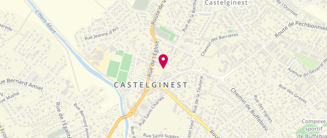 Plan de Accueil de loisirs Castel Ados De Castelginest, 5 Rue des Écoles, 31780 Castelginest