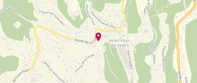 Plan de Accueil de loisirs Accueil Collectif De Mineurs La Fontette, 315 Route des Serres, 06570 Saint-Paul-de-Vence