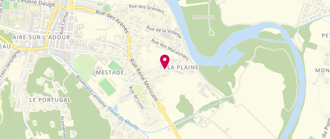 Plan de Accueil de loisirs d'Aire sur l'Adour, Quartier de la Plaine, 40800 Aire-sur-l'Adour
