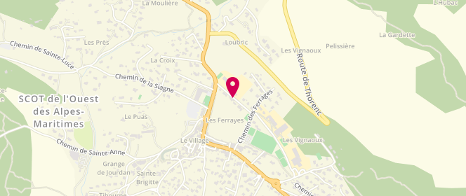 Plan de Accueil de loisirs périscolaire Emile Félix, Avenue Désiré Pignatta, 06460 Saint-Vallier-de-Thiey