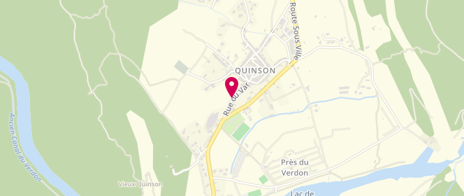 Plan de Centre de loisirs 3-17 ans de Quinson, Rue du Var, 04500 Quinson