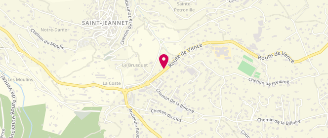 Plan de Acm Espace Jeunes - Saint-Jeannet, Rm 2210 Route Route de Gattieres, 06640 Saint-Jeannet