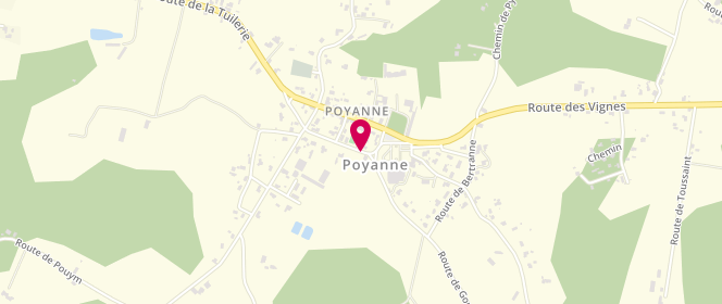 Plan de Accueil de loisirs périscolaire de Poyanne Lauréde, 60 Rue des Ecoliers, 40380 Poyanne