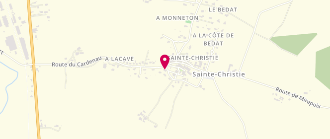 Plan de Centre de loisirs Club des Petits Malins, Ecole, 32390 Sainte-Christie