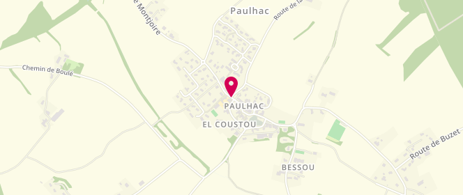 Plan de Centre de loisirs De Paulhac, 5 Route de Montjoire, 31380 Paulhac