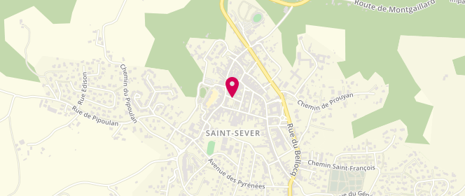 Plan de Accueil périscolaire de Saint Sever, Rue de l'Hôtel de Ville, 40500 Saint-Sever