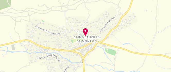 Plan de Les Cigalous Du Puech - Alsh Francas Saint Bauzille De Montmel, Rue du Languedoc - Ecole Primaire, 34160 Saint-Bauzille-de-Montmel