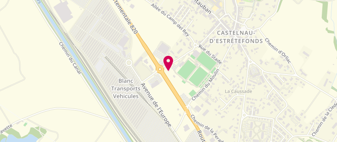 Plan de Accueil de loisirs Jeunesse De Castelnau D'estretefonds, 9 Chemin de Lagarrigue, 31620 Castelnau-d'Estrétefonds
