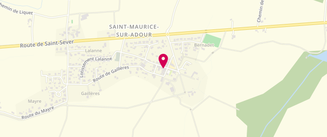 Plan de Accueil de loisirs Peri saint Maurice Sur l'Adour, 24 Route de Gaillères, 40270 Saint-Maurice-sur-Adour