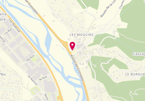 Plan de Accueil de loisirs périscolaire Des Moulins, 15 Route de Castagniers, 06670 Castagniers