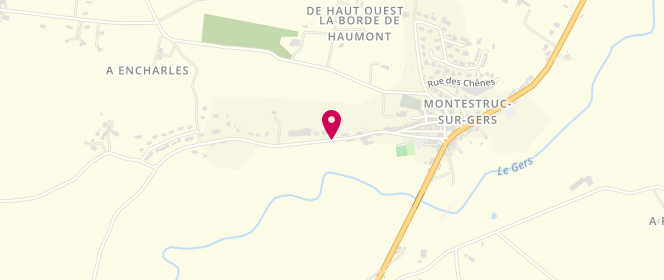 Plan de Centre de loisirs Les Pecheurs de Lune, Route du Stade, 32390 Montestruc-sur-Gers