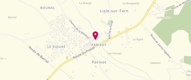 Plan de Accueil de loisirs Familles Rurales de Parisot-Peyrole, 5 Place du Lavoir, 81310 Parisot