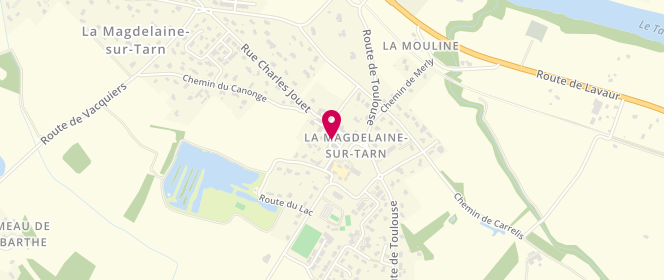 Plan de Centre Accueil Jeunes de la Magdelaine sur Tarn, Place du Souvenir, 31340 La Magdelaine-sur-Tarn