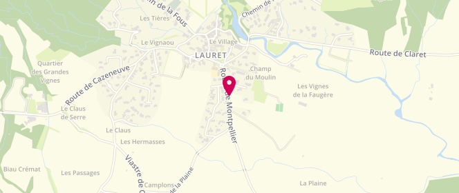 Plan de Maison des Jeunes, Route de Montpellier, 34270 Lauret