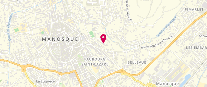 Plan de Scouts Et Guides De France Manosque, 86 Boulevard Denis Valverane, 04100 Manosque