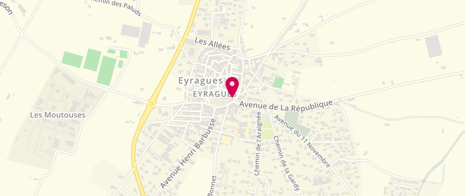 Plan de Esc Commune Eyragues, Route de Graveson (164 Draille de Beauchamp), 13630 Eyragues
