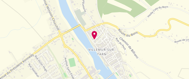 Plan de Centre de loisirs Ecoles Publiques Villemur, 21 Place de la Résistance, 31340 Villemur-sur-Tarn