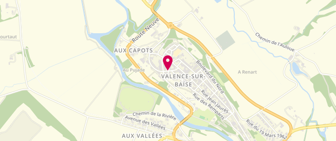 Plan de Accueil de loisirs le Couloupitchou, 37 Rue de la République, 32310 Valence-sur-Baïse